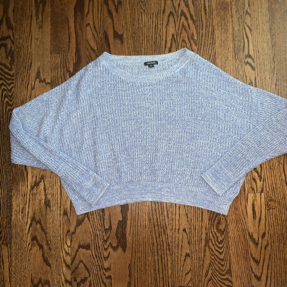 Baby blue cropped sweater